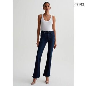 Avec Les Filles Dark Indigo Flare Jeans